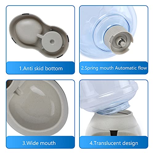 BLUERISE Dog Water Bowl Dispenser 100% BPA-Free Automatic Dog Feed...