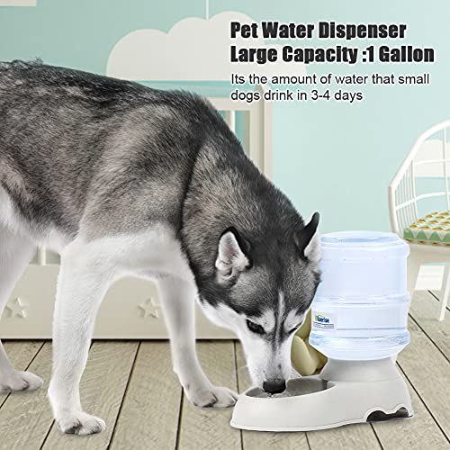 BLUERISE Dog Water Bowl Dispenser 100% BPA-Free Automatic Dog Feed...
