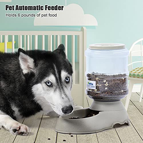 BLUERISE Dog Water Bowl Dispenser 100% BPA-Free Automatic Dog Feed...
