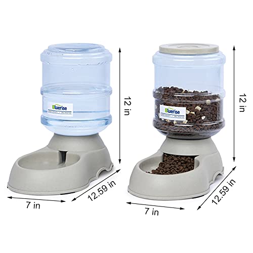 BLUERISE Dog Water Bowl Dispenser 100% BPA-Free Automatic Dog Feed...