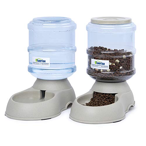 BLUERISE Dog Water Bowl Dispenser 100% BPA-Free Automatic Dog Feed...