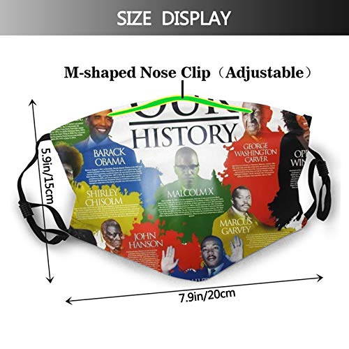 Bluestar African American Face Mask Washable Balaclava Outdoor Nos...