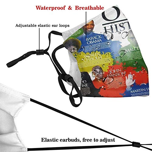 Bluestar African American Face Mask Washable Balaclava Outdoor Nos...