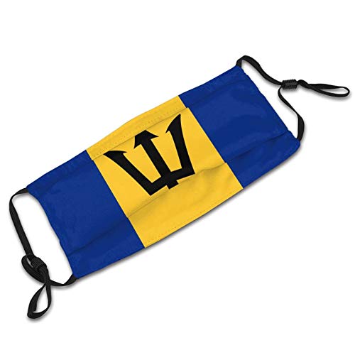 Bluestar Barbados Flag Reusable Face Mask Balaclava Washable Outdo...