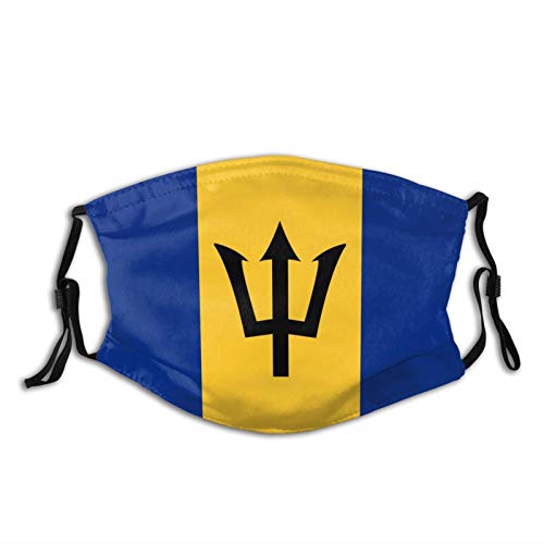 Bluestar Barbados Flag Reusable Face Mask Balaclava Washable Outdo...