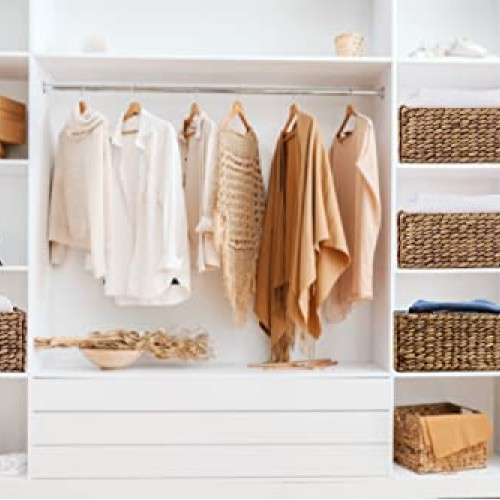 Woven Baskets for Storage Natural Wicker Hyacinth Storage Basket w...