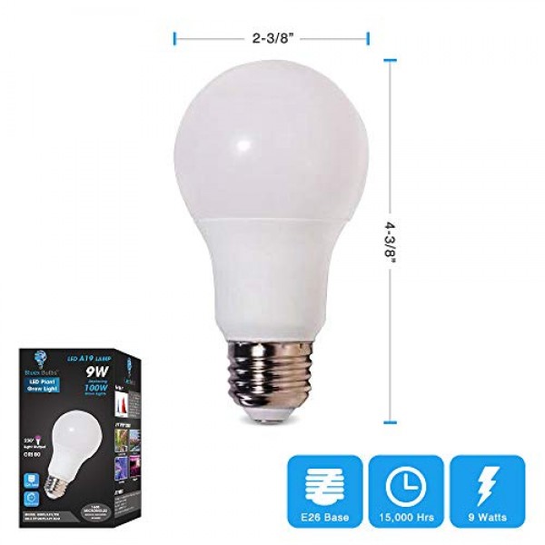 2 Pack BlueX 100W LED Grow Light Bulb A19 Bulb - Full Spectrum Gro...
