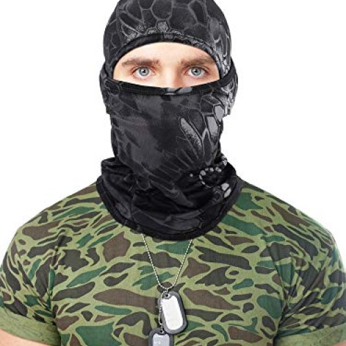 3 Pieces Balaclava Mask Motorcycle Windproof Camouflage Fishing Fa...