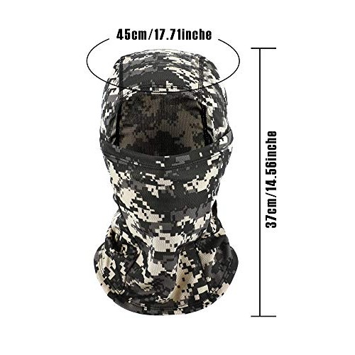 3 Pieces Balaclava Mask Motorcycle Windproof Camouflage Fishing Fa...