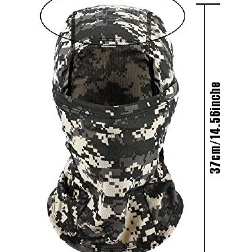 3 Pieces Balaclava Mask Motorcycle Windproof Camouflage Fishing Fa...