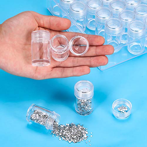 Blulu Clear Plastic Bead Storage Containers Set with 30 Pieces Sto...