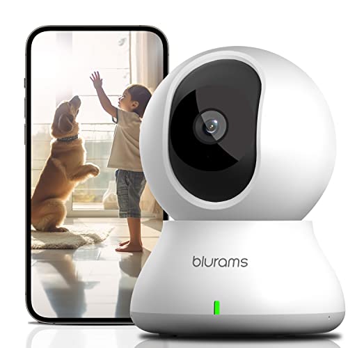 blurams Security Camera, 2K Indoor Camera 360-degree Pet Camera fo...