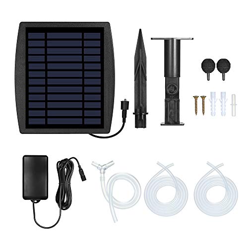 Solar Oxygen Air Fountain Pump, Solar Powered Watering Pump Kit wi...