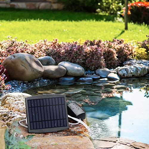 Solar Oxygen Air Fountain Pump, Solar Powered Watering Pump Kit wi...
