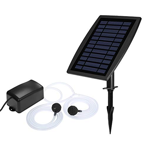 Solar Oxygen Air Fountain Pump, Solar Powered Watering Pump Kit wi...