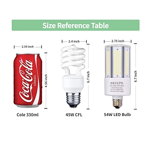 BMXKPO 2 Pack 600W Equivalent LED Corn Light Bulb 7020LM 54W Corn ...