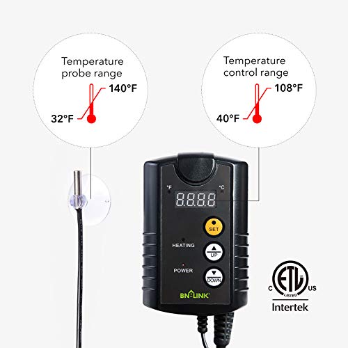 BN-LINK Durable Pet Heating Pad 6 X 8 with Digital Thermostat Co...