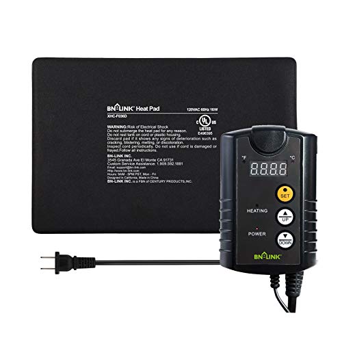 BN-LINK Durable Pet Heating Pad 8 X 12 with Digital Thermostat C...