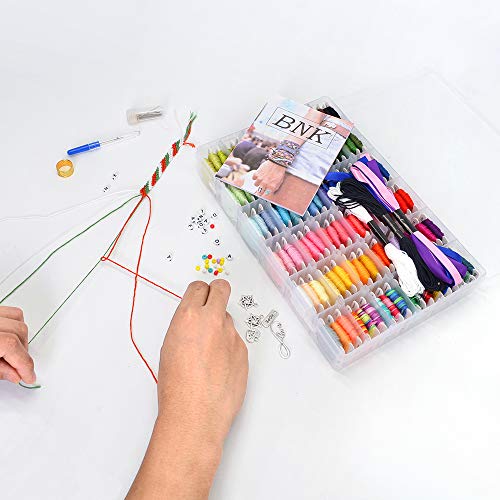 Friendship Bracelet String Kits with Storage Box, 110 Colors Embro...