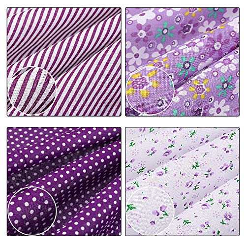 10 Pieces 20 x 20 Inch Quilting Patchwork Fabric Floral Patchwork ...
