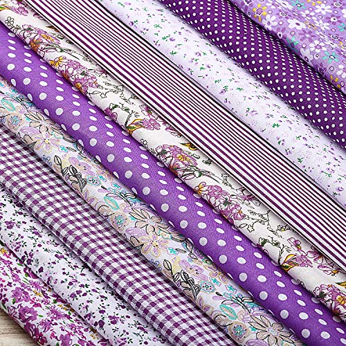 10 Pieces 20 x 20 Inch Quilting Patchwork Fabric Floral Patchwork ...