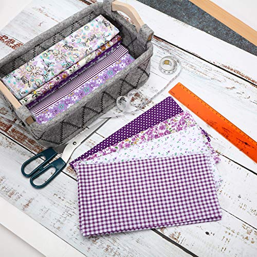 10 Pieces 20 x 20 Inch Quilting Patchwork Fabric Floral Patchwork ...