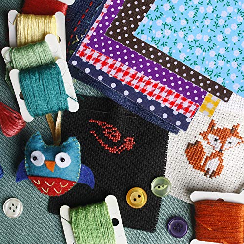 100 Pieces 4 by 4 Inch Cotton Craft Fabric Bundle Squares Patchwor...