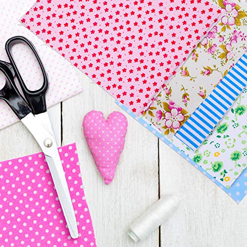 100 Pieces 4 by 4 Inch Cotton Craft Fabric Bundle Squares Patchwor...