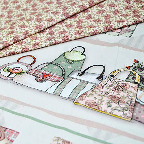 100 Pieces 4 by 4 Inch Cotton Craft Fabric Bundle Squares Patchwor...