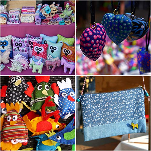 100 Pieces 4 by 4 Inch Cotton Craft Fabric Bundle Squares Patchwor...
