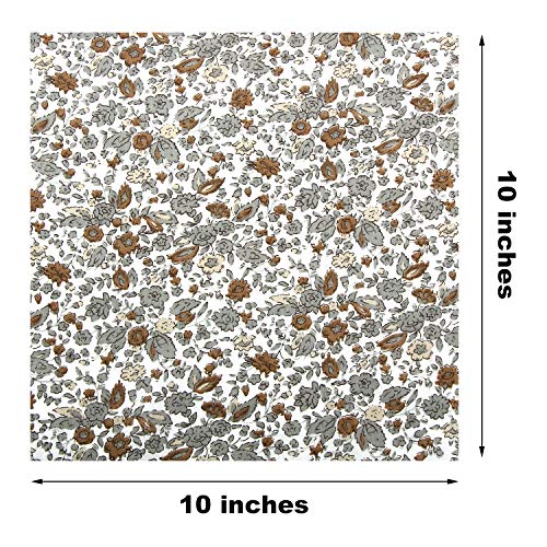 42 Sheets Cotton Quilting Fabric Floral Dot Stripe Star Fabric Squ...
