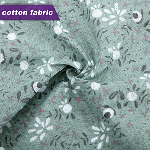 42 Sheets Cotton Quilting Fabric Floral Dot Stripe Star Fabric Squ...