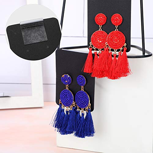 80 Pieces Earring Card Adapter Adhesive Lip Hanger Self-Adhesive L...