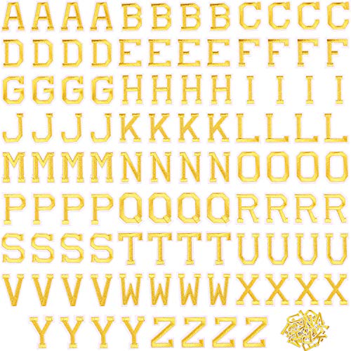Iron on Letter Patches, Alphabet Applique Patches or Sew on Appliq...