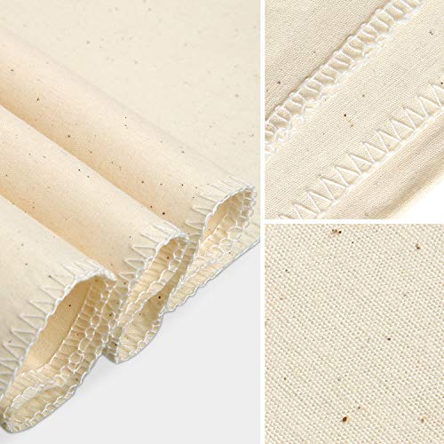 Muslin Fabric 63 Inch Wide Natural Cotton Fabric Unbleached Stitch...