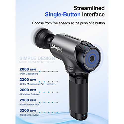 BOB AND BRAD T2 Massage Gun, Percussion Muscle Massage Gun Deep Ti...