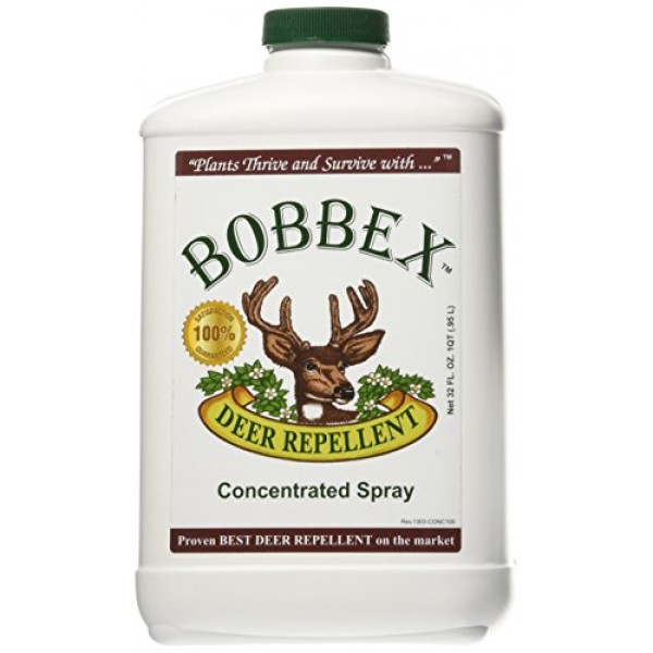 Bobbex B550100 Concentrated Deer Repellent, 32-Ounce