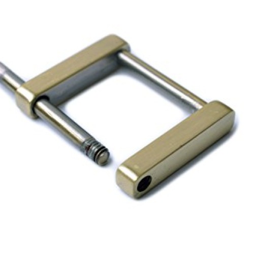 Bobeey 4pcs Rectangular Buckles for Purses Making,Screw Rings Buck...