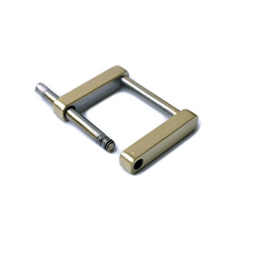 Bobeey 4pcs Rectangular Buckles for Purses Making,Screw Rings Buck...