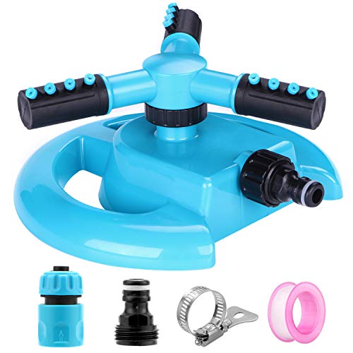 BOBOO Garden Sprinkler 360 Degree Rotating Lawn Sprinkler Automati...