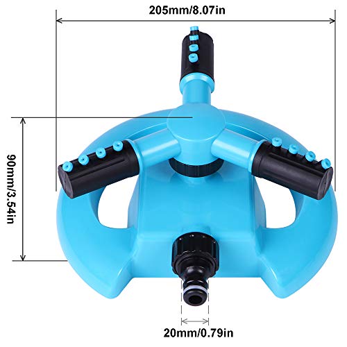 BOBOO Garden Sprinkler 360 Degree Rotating Lawn Sprinkler Automati...