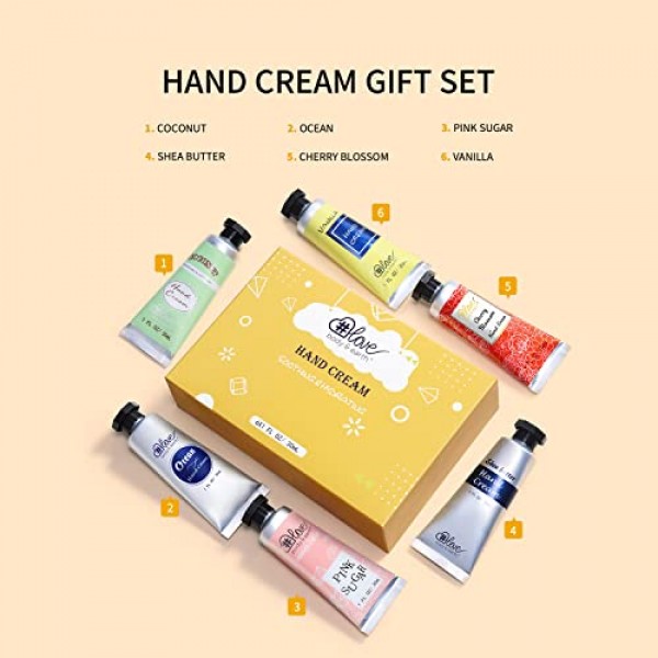 BODY & EARTH # LOVE Hand Lotion Set, Hand Cream for Women, Lotion ...