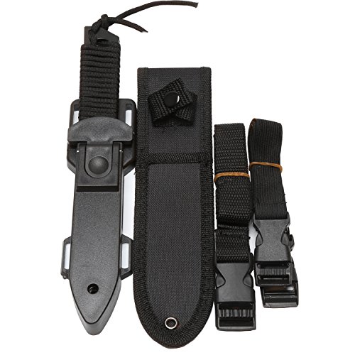 BOffer Scuba Diving Knife,Black Tactical Sharp Blade knives,Divers...