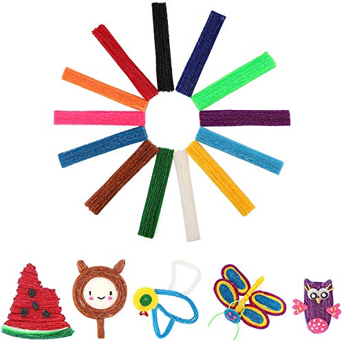 500 Piece Sticky Wax Craft Sticks. Wikki Stix Made of Non-Toxic Ma...