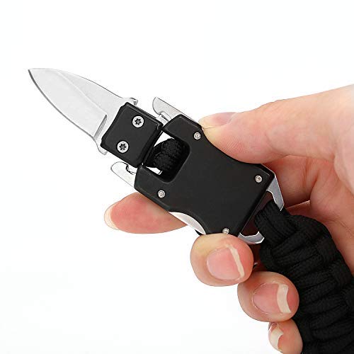 Paracord Survival Bracelet-10.6 in Durable Braided Self Defense Br...