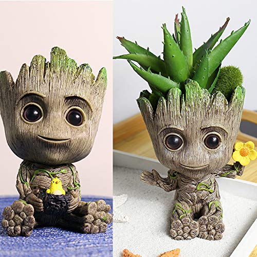 Baby Groot Flower Pot , Plant Pot Flower Pots/Pen Holder,Action Fi...
