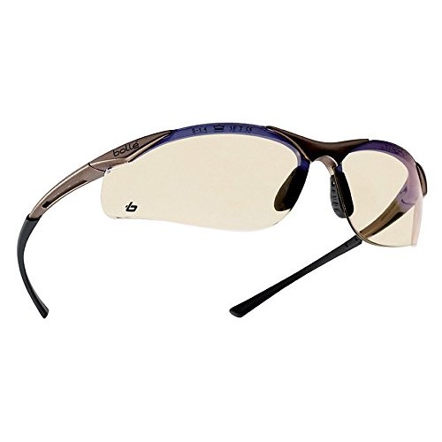 Bollé Safety 253-CT-40047 Contour Safety Eyewear with Semi-Rimless...
