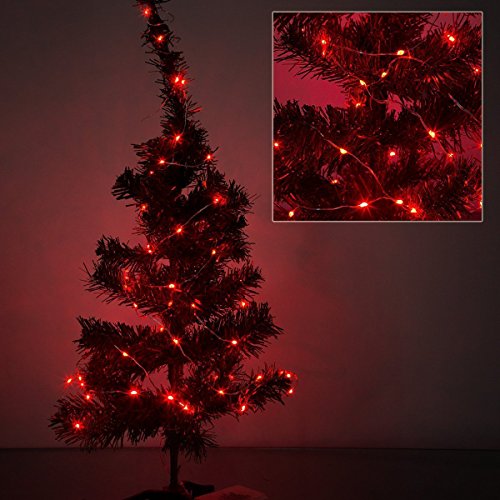 3 Pack,BOLWEO 10ft/3M 30 LEDs Red Battery Operated String Light,Ba...