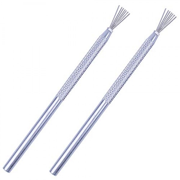 BronaGrand 2pcs Feather Wire Texture Tool for Clay Sculpting Textu...