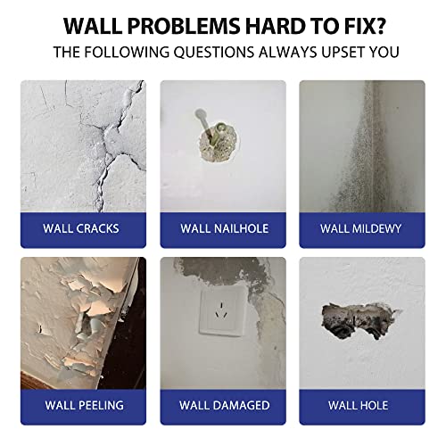 Drywall Repair Kit,2 Pack Wall Mending Agent,Wall Spackle with Scr...